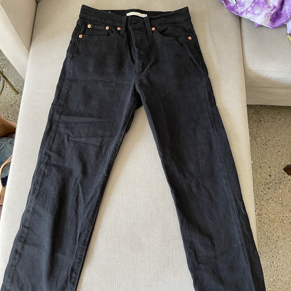 Black Wedgie Straight Jeans